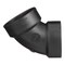 Charlotte Pipe And Foundry Charlotte Pipe 1-1/2 in. Hub X 1-1/2 in. D Hub ABS 60 Degree Elbow ABS003190600 - alternate 5
